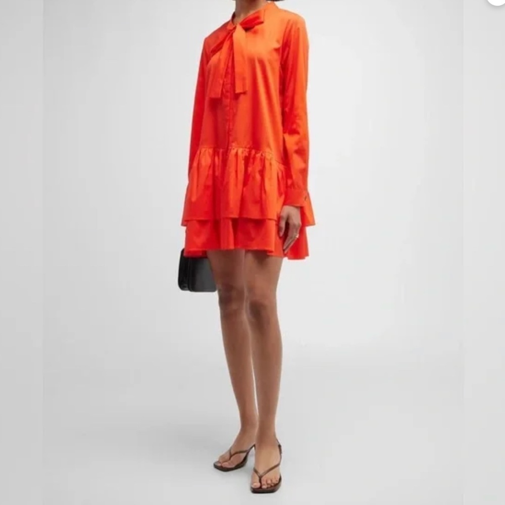 Harshman Laverne Dress Coral Sz XS